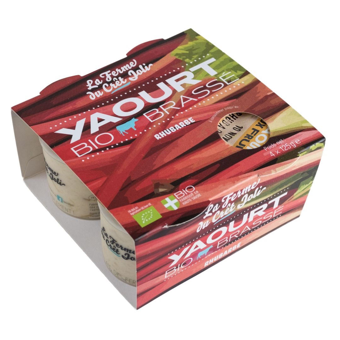 YAOURTS Rhubarbe x4 - 125g