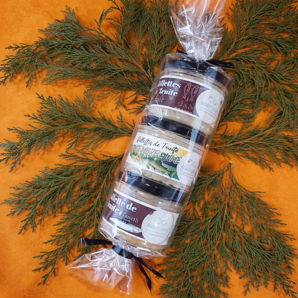 Bonbon de truite blanche – Trio de rillettes - 300g