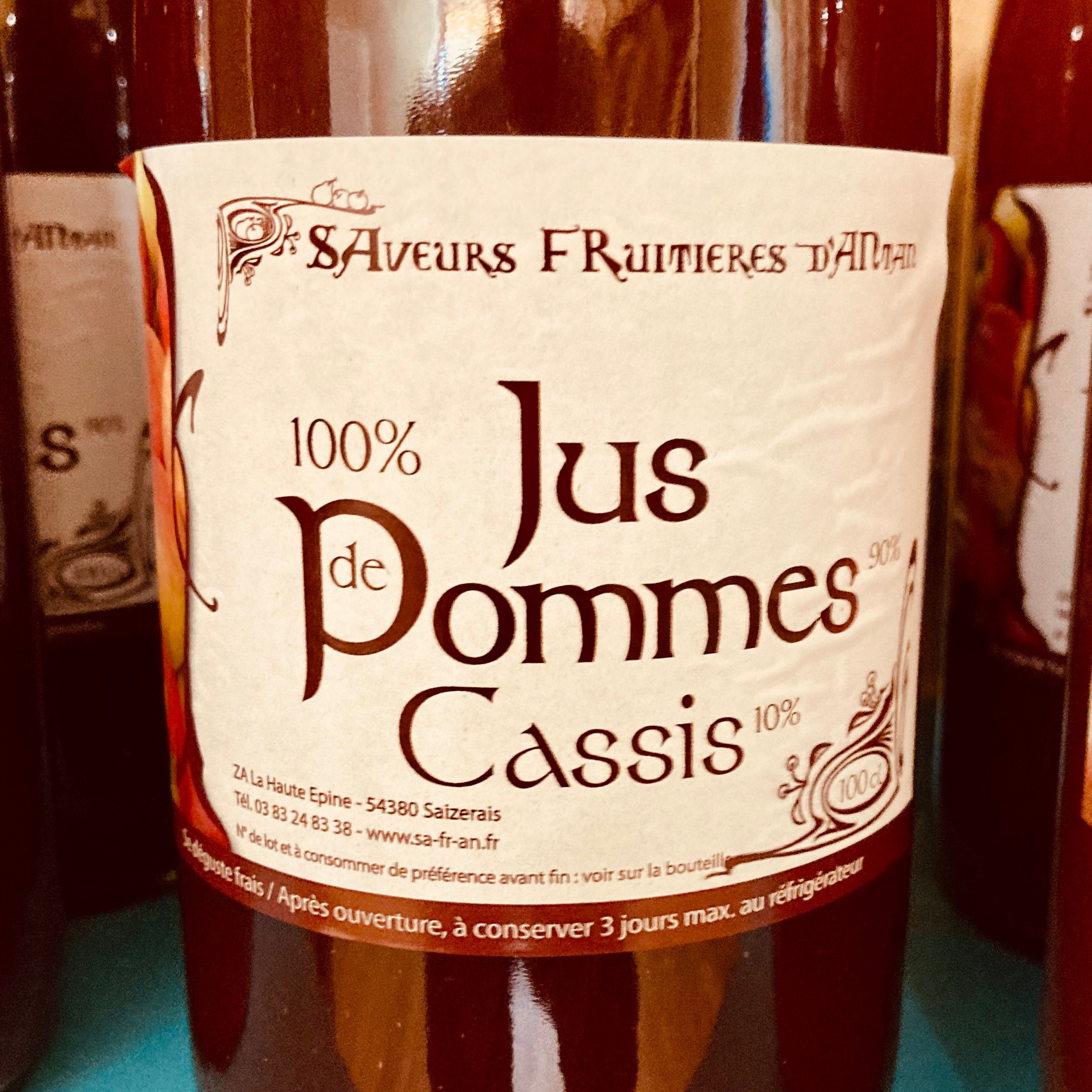 JUS DE POMMES-CASSIS