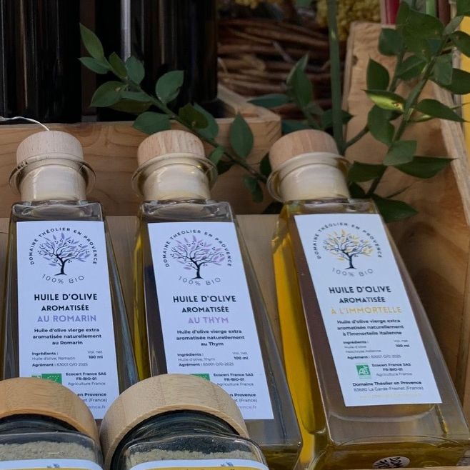 Huile d'olive vierge extra aromatisée au Thym