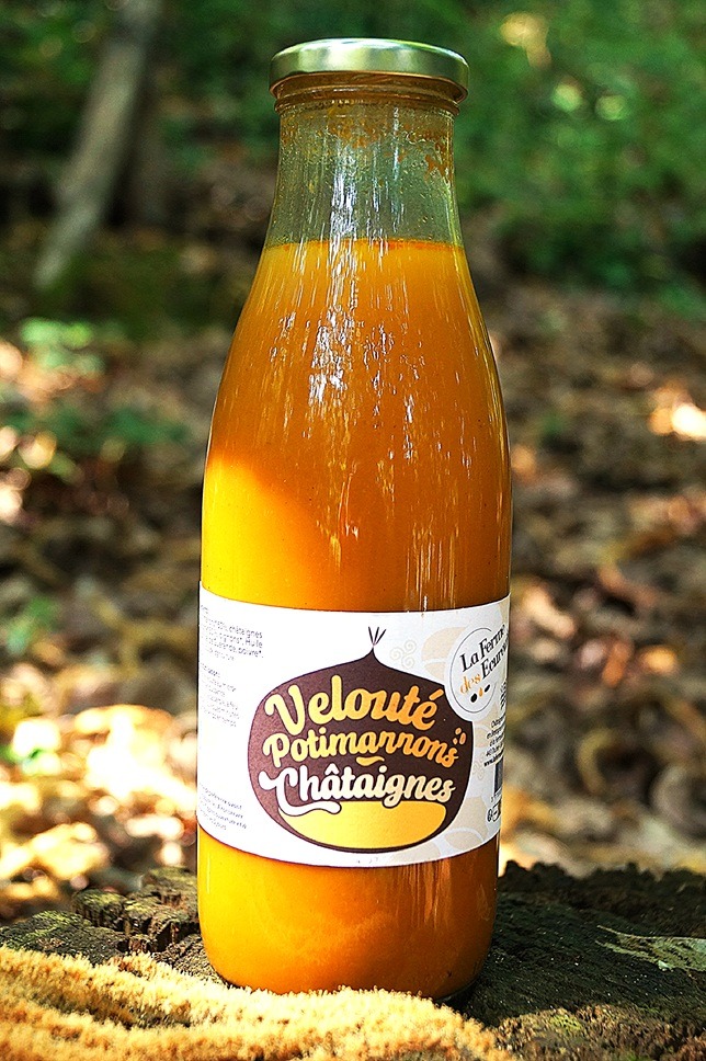 Velouté potimarron châtaignes, bouteille de 75cl - 75cl