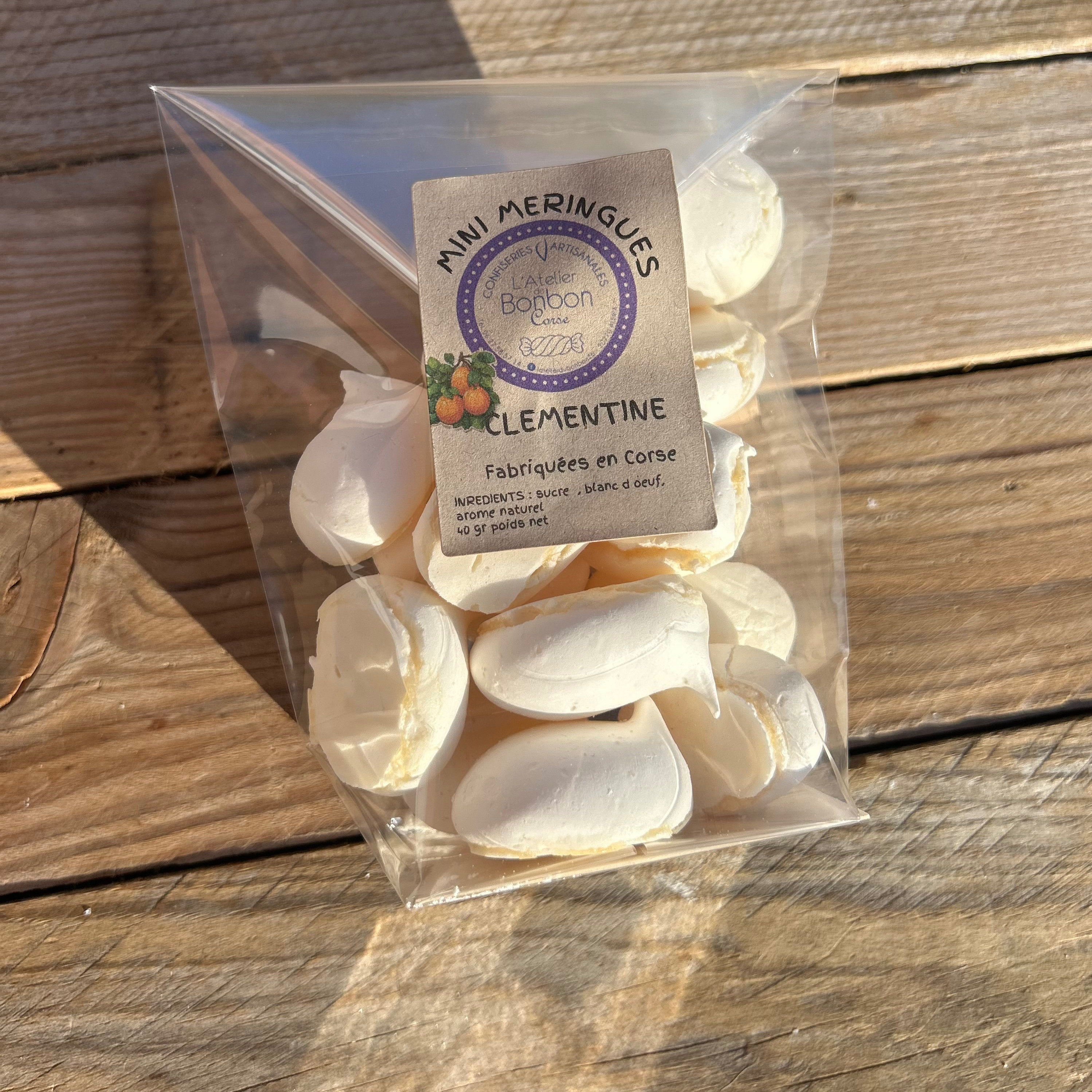Mini meringues - CLEMENTINE - 40g