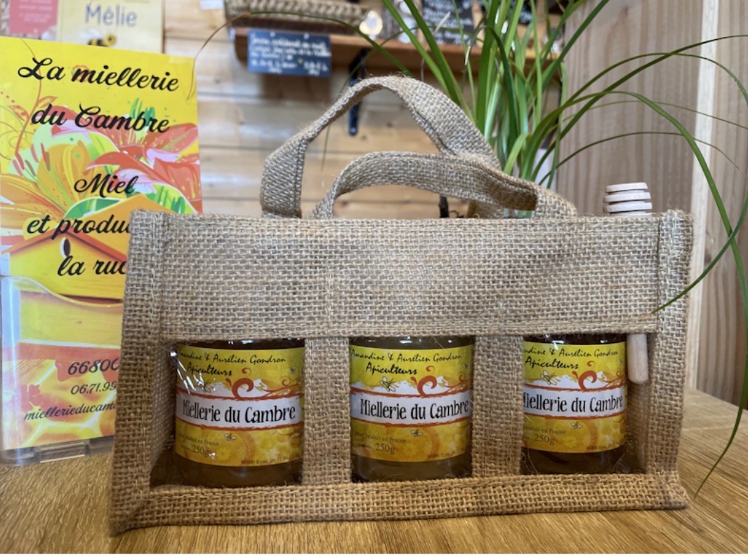 Panier trio miel 250g - 750g
