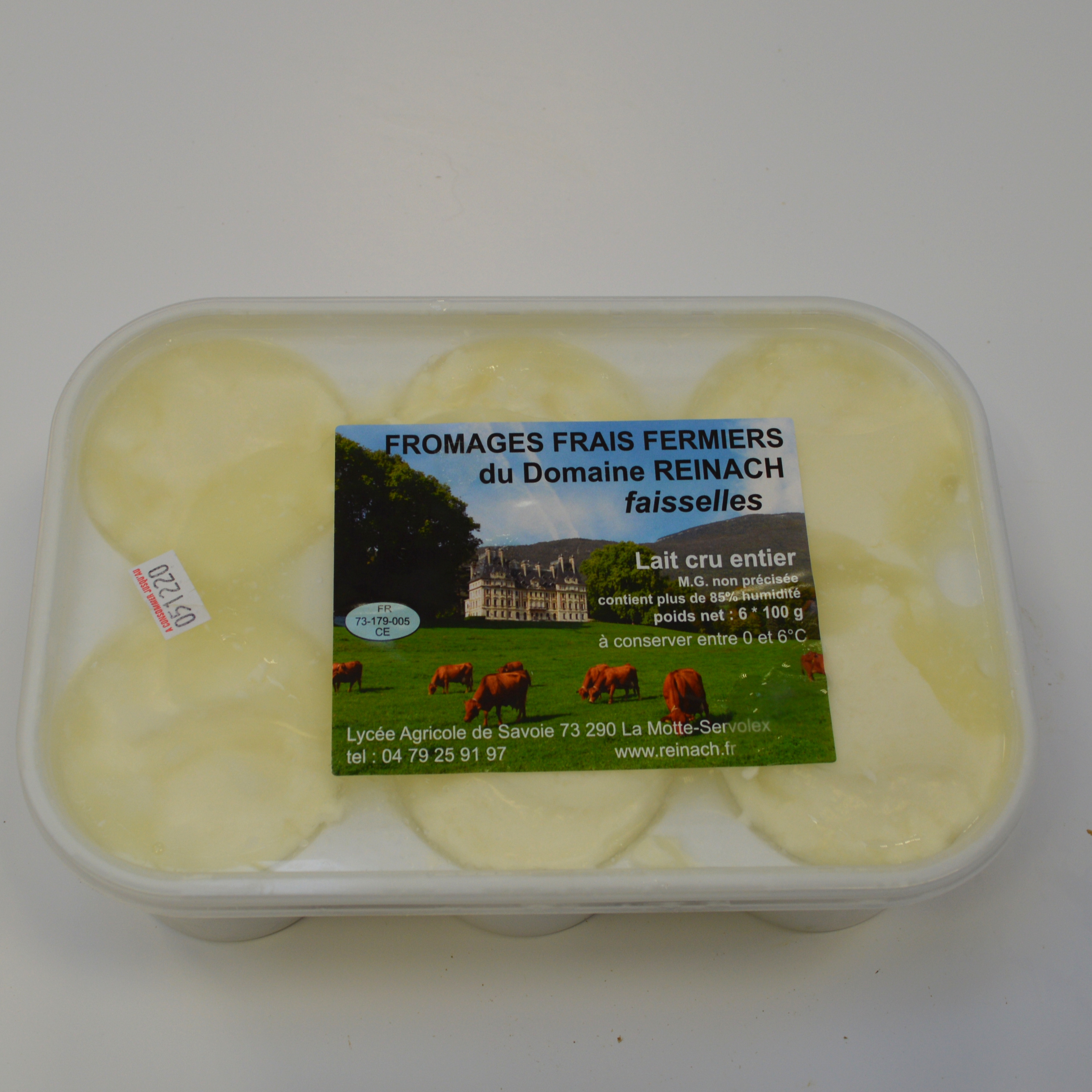 6 fromages blancs en faisselles - 0,1kg