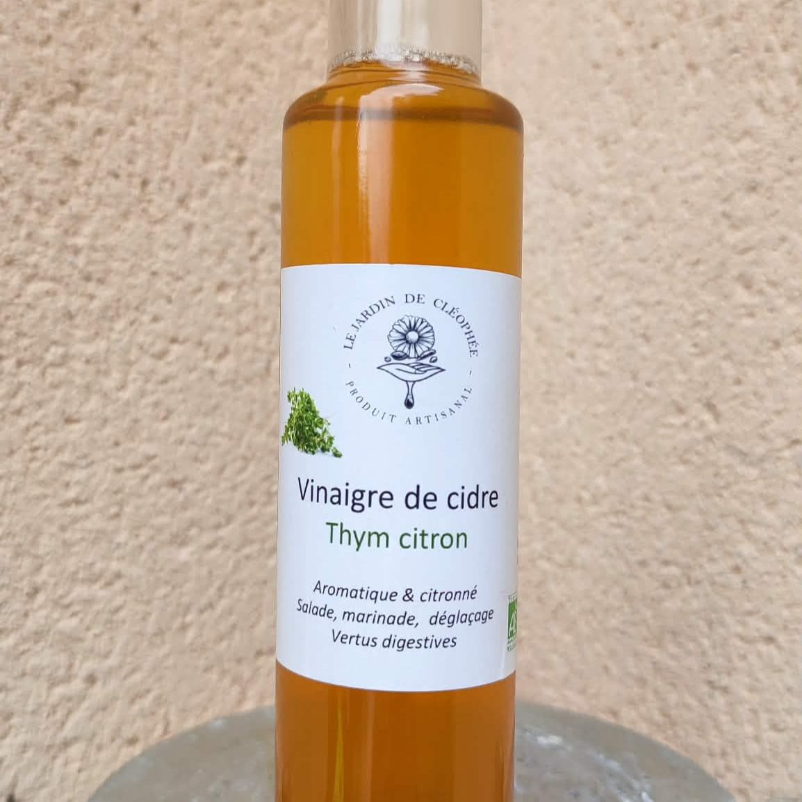 Vinaigre de cidre au Thym citron - 250ml