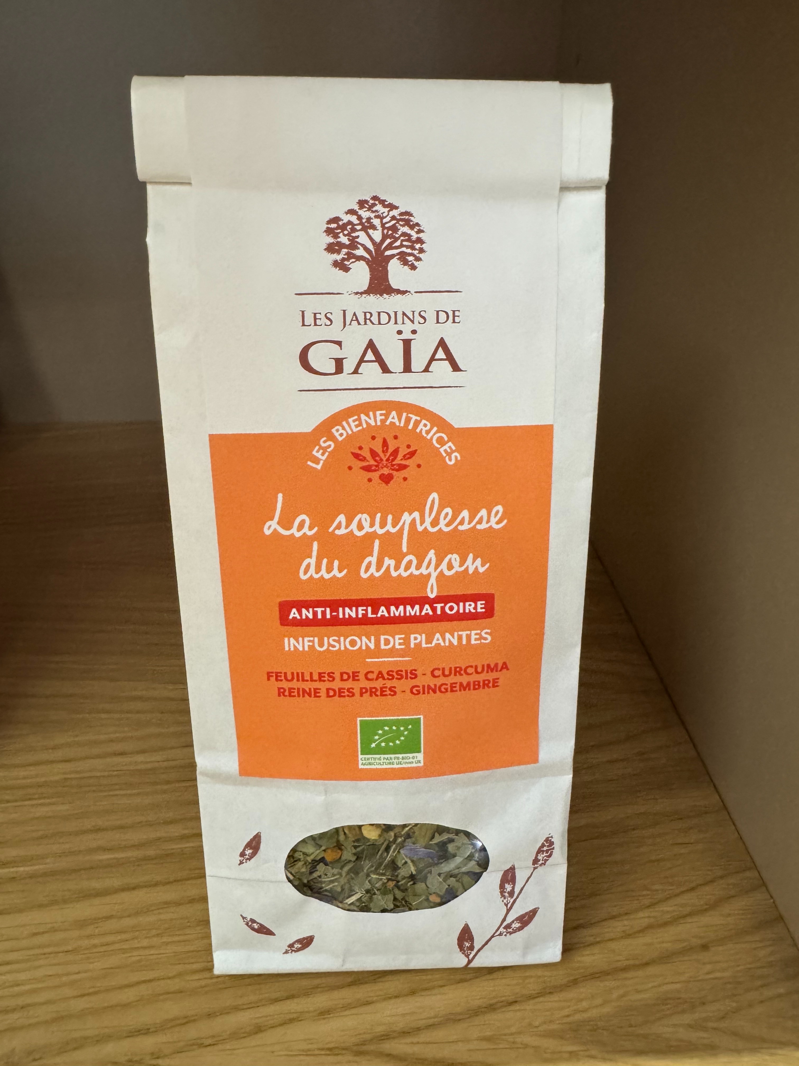 Infusion plantes Gaia - La souplesse du dragon - 50g