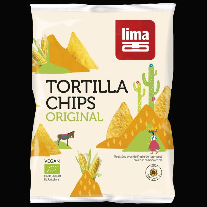 Tortilla chips S/Huile de Palme 90gr