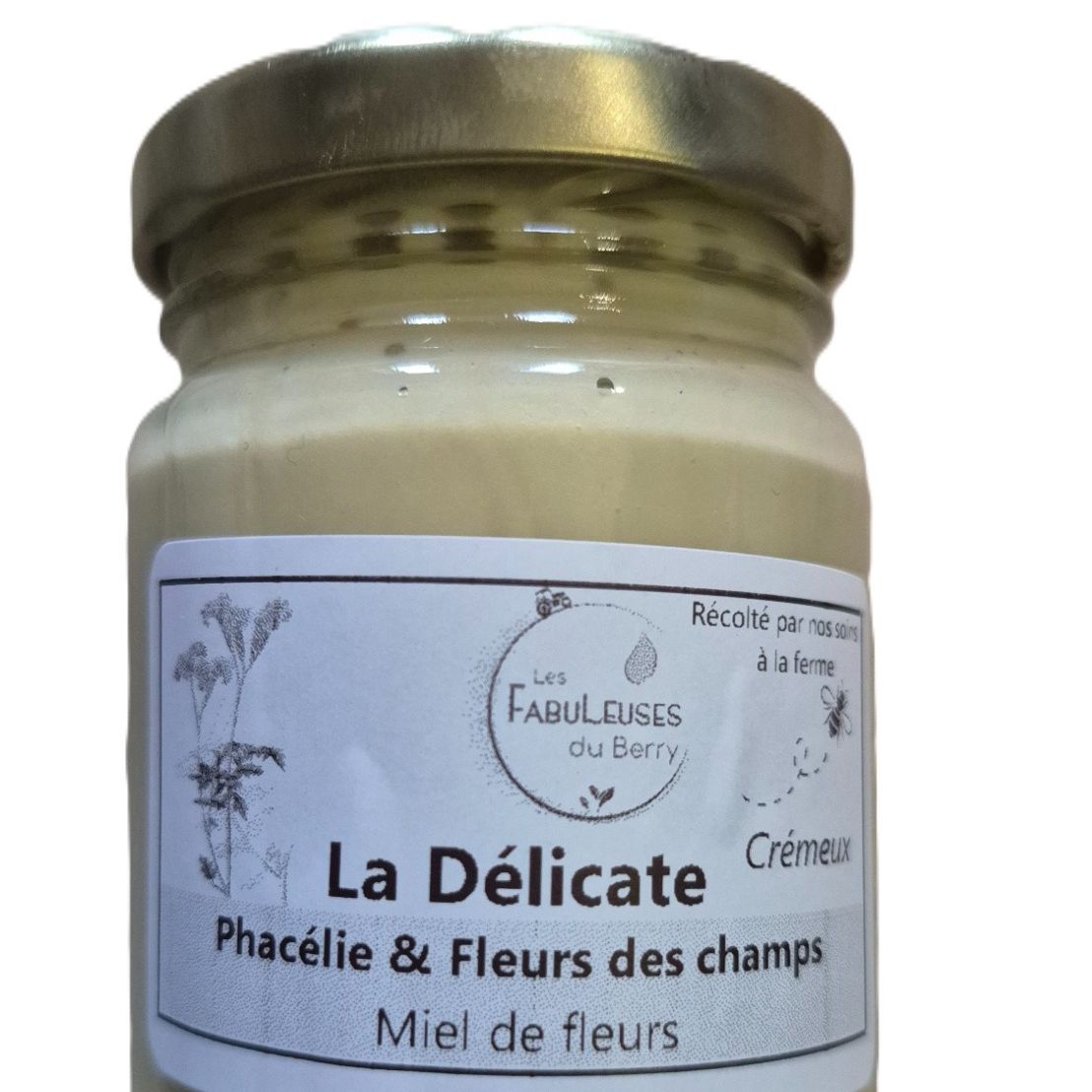 Miel de phacélie et fleurs des champs "La Délicate", crémeux - 125g