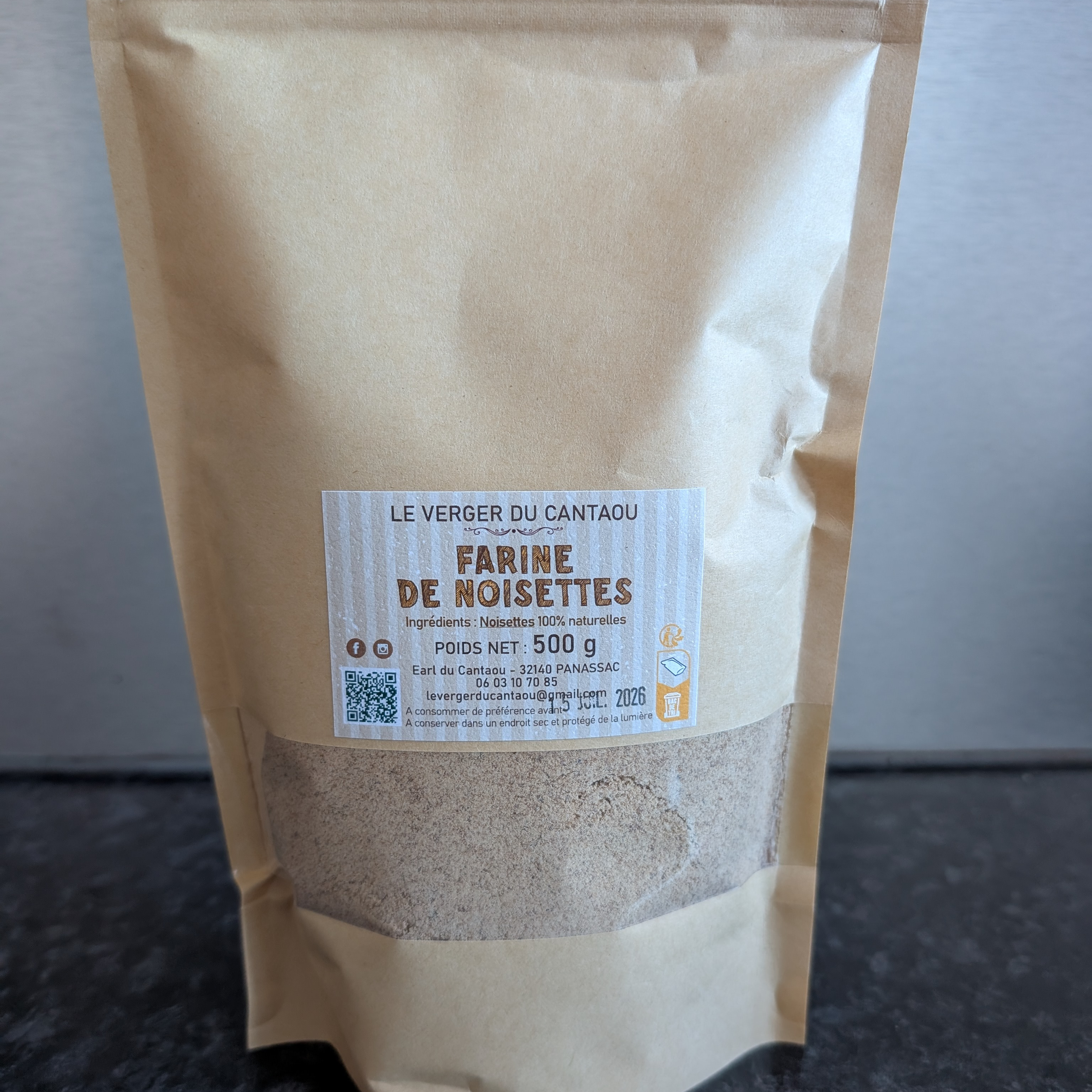 Farine de noisettes - 500g