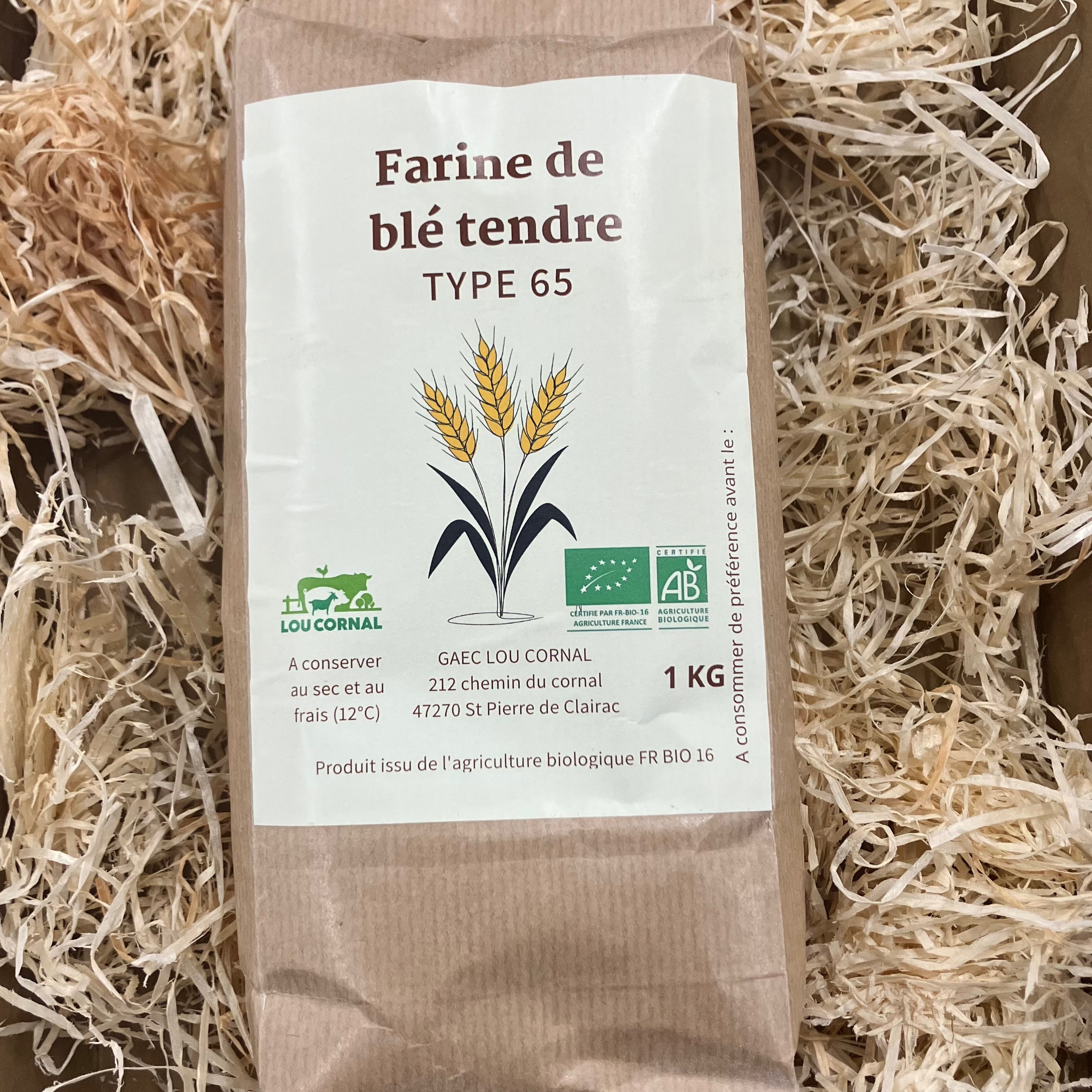 Farine blé tendre t 65 blanche