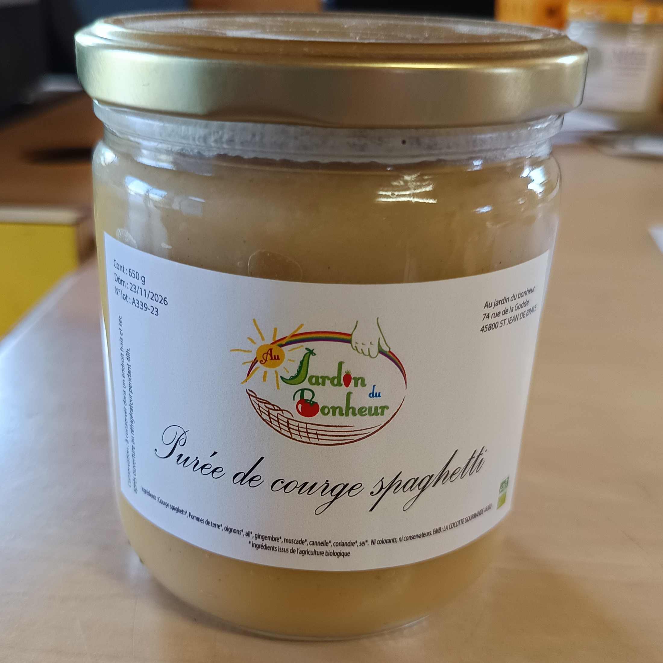 Purée de courge spaghetti aux pommes de terre