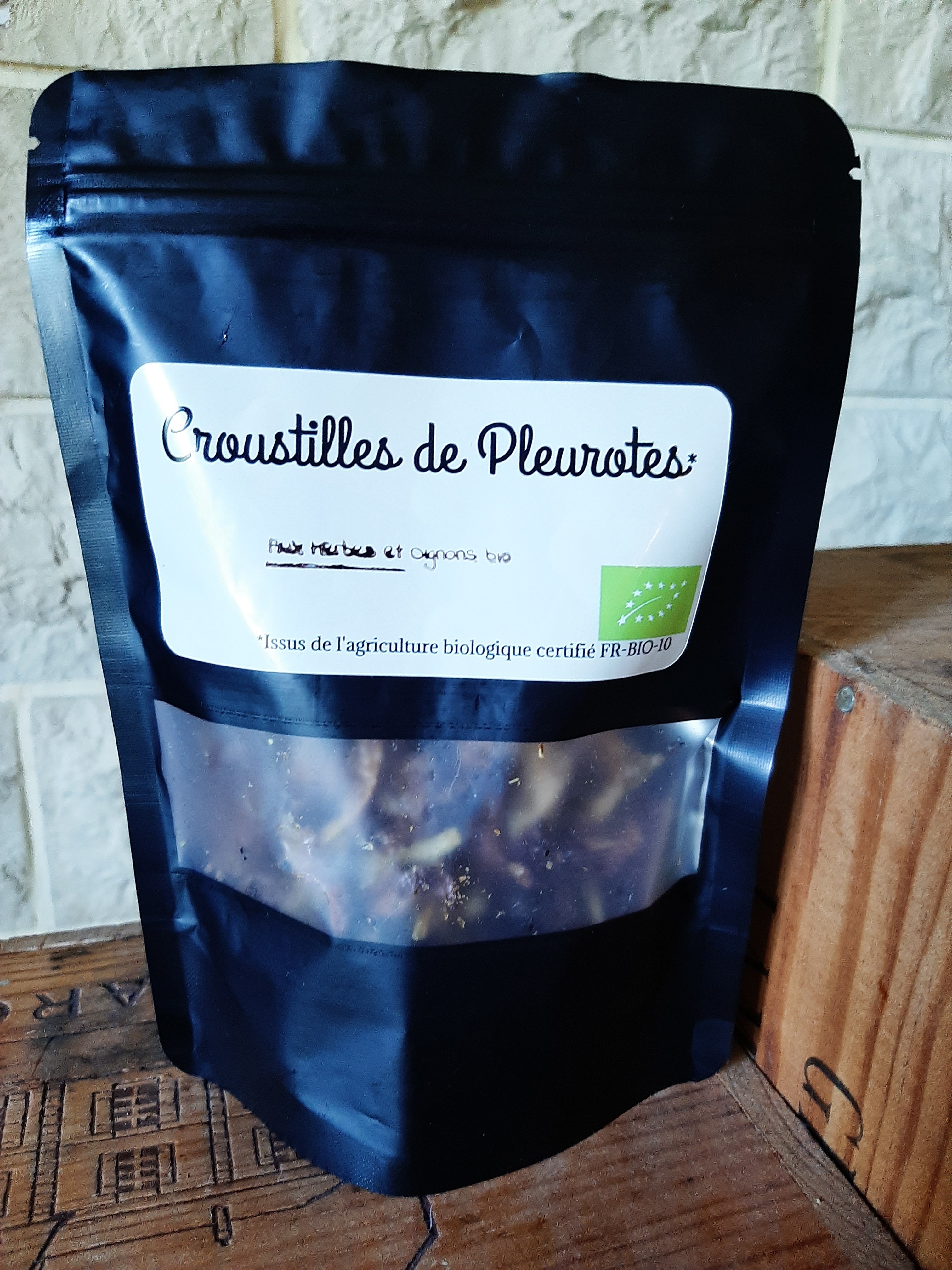 Croustilles de Pleurotes bio aux herbes bio et oignons bio - 40g