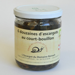 Escargots court-bouillonnés moyens 6 dz - Bocal