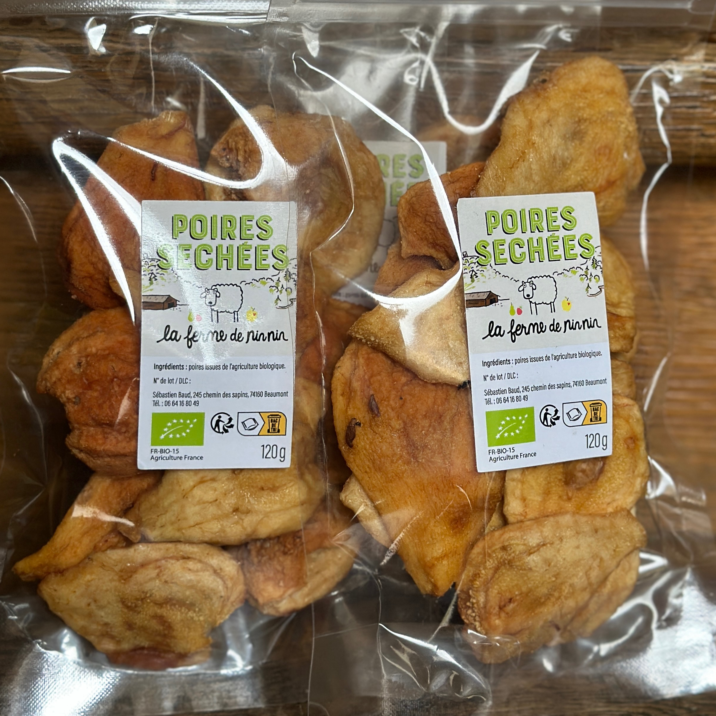 POIRES séchées 120g - 120g