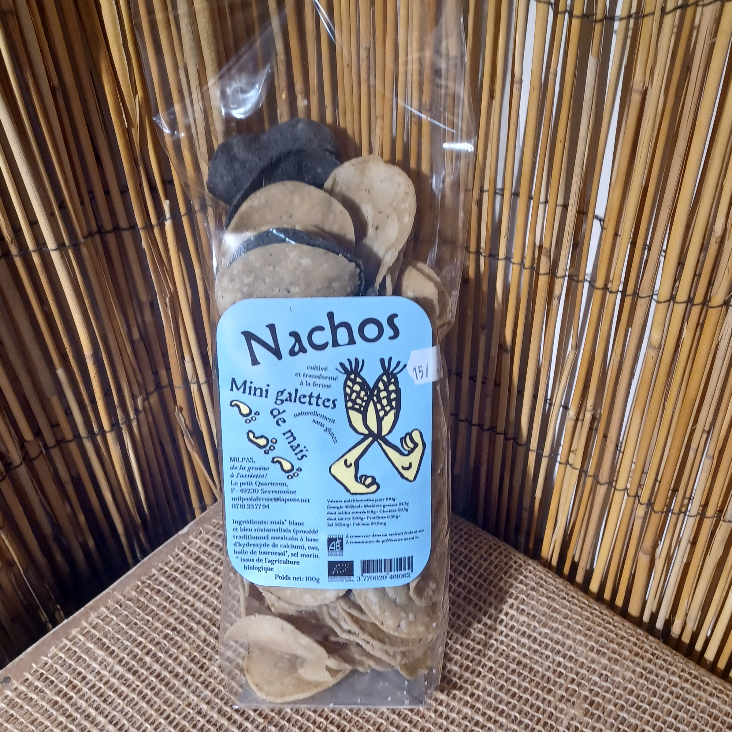 Nachos - Mini galettes de maïs - 100g