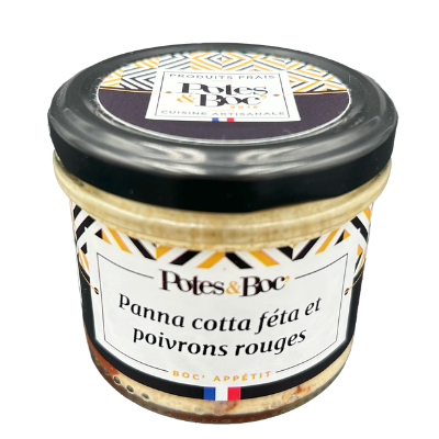 Tartinade panna cotta, fêta et poivron - 90g