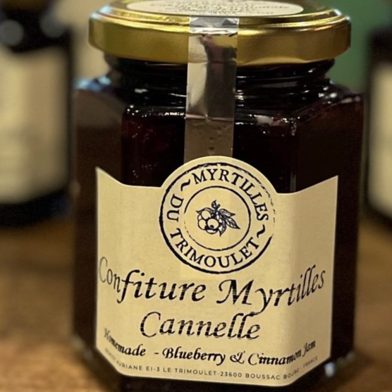 Confiture Myrtille & Cannelle (70% de fruits) - 200g - 200g