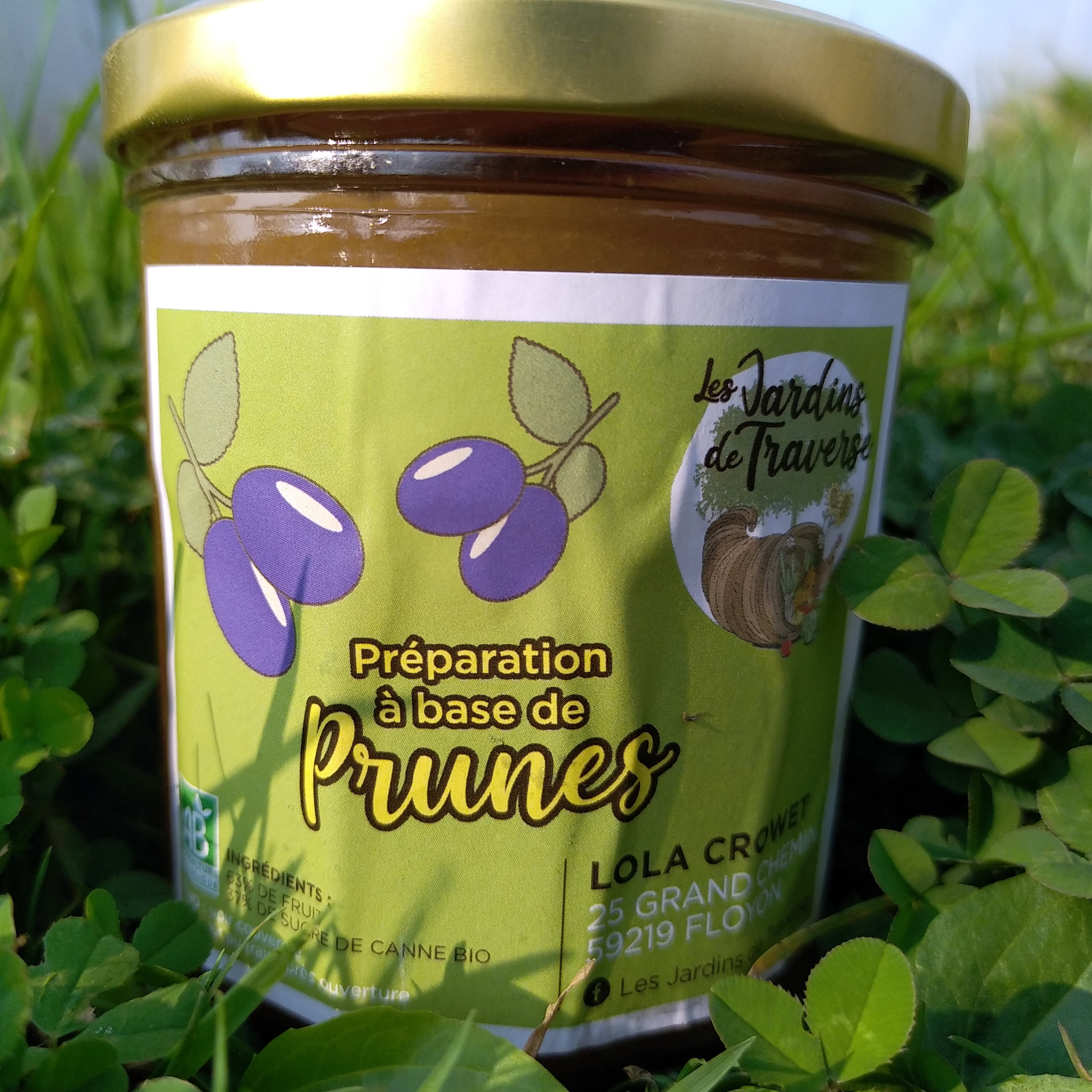 Confiture de prunes jaunes, sans morceaux
