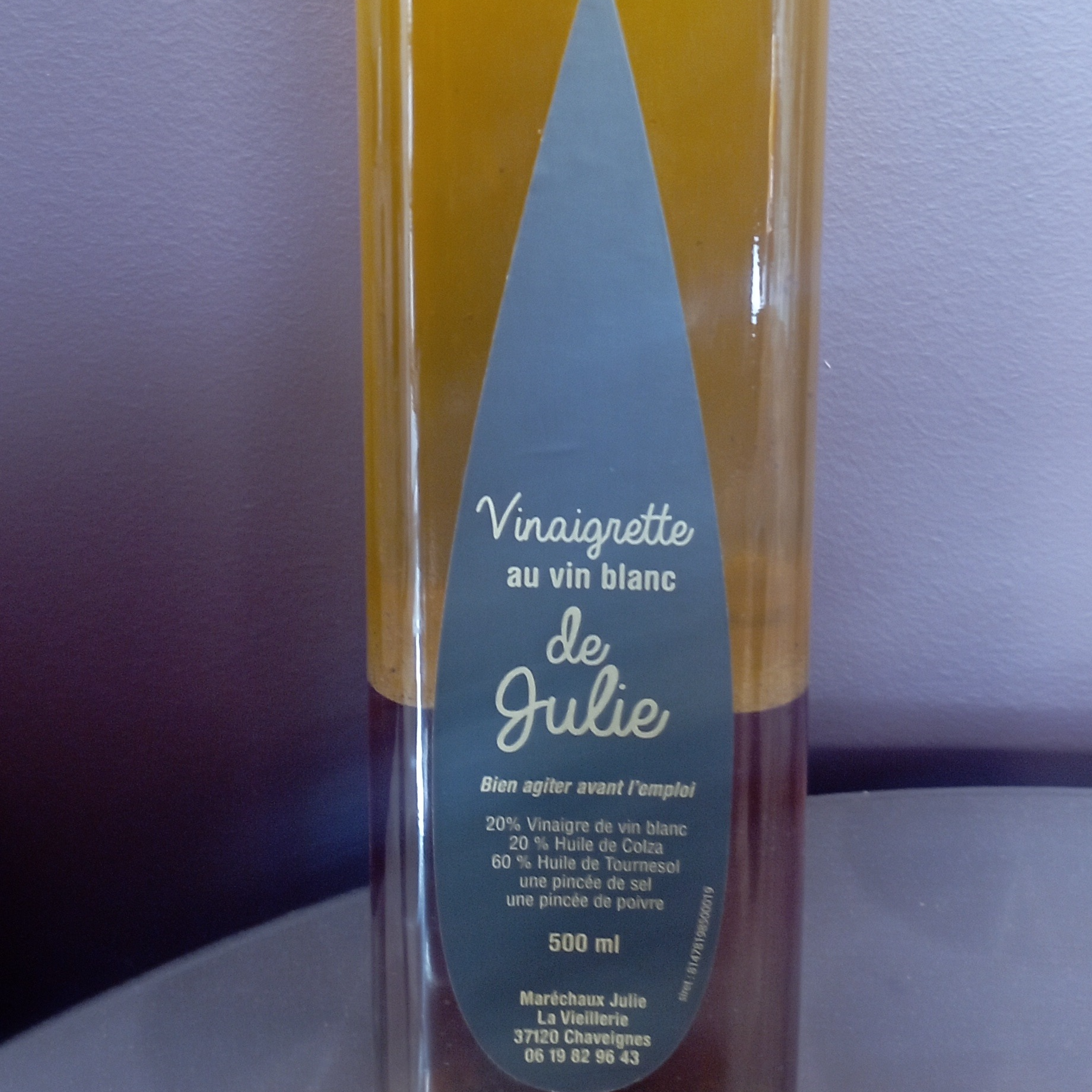 Vinaigrette de vin Blanc - 50cl