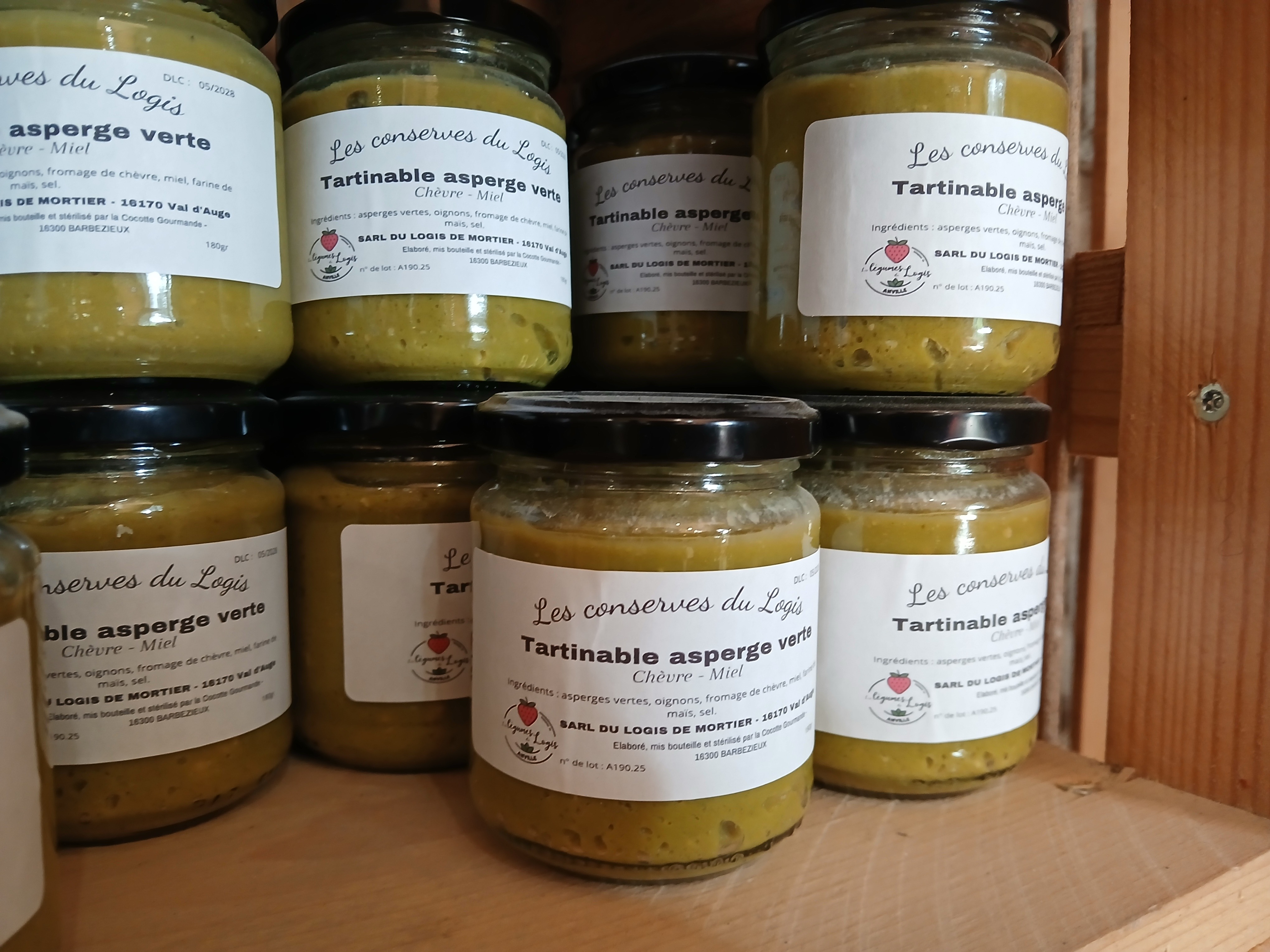 Tartinable Asperge verte - chèvre miel