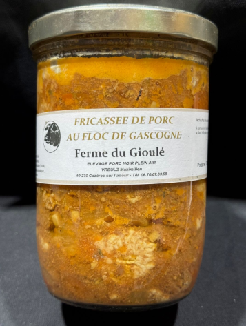 FRICASSEE DE PORC NOIR AU FLOC DE GASCOGNE - 765g