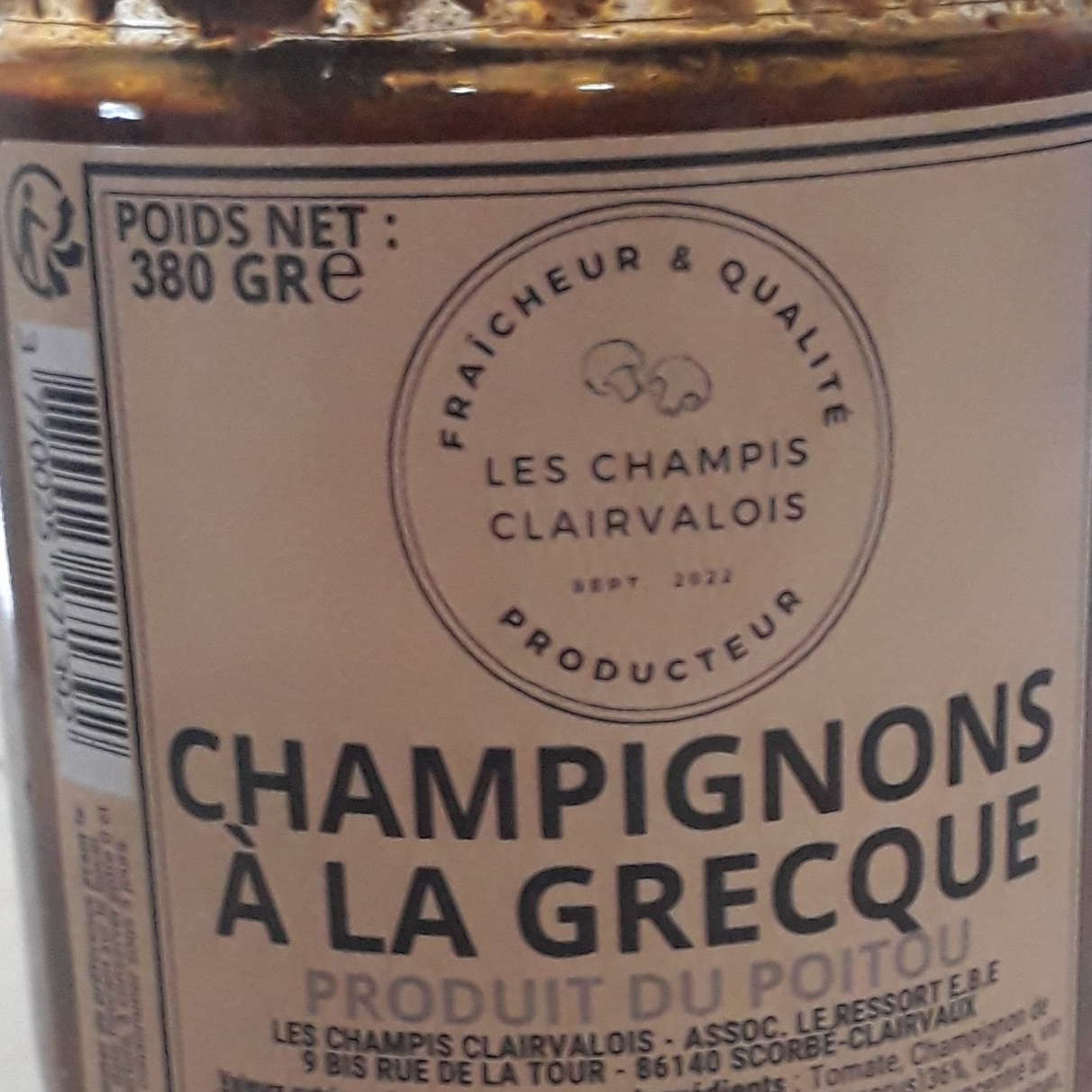 Champignons à la grecque - 380g