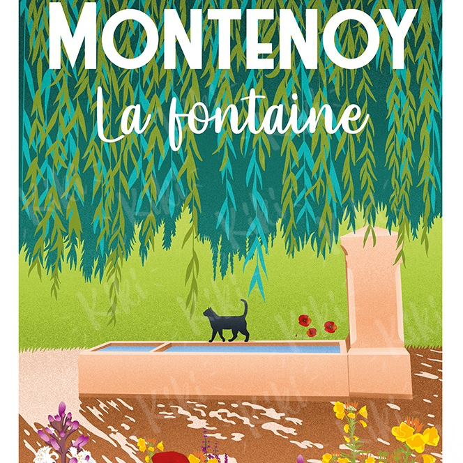 AFFICHE MONTENOY "FONTAINE"