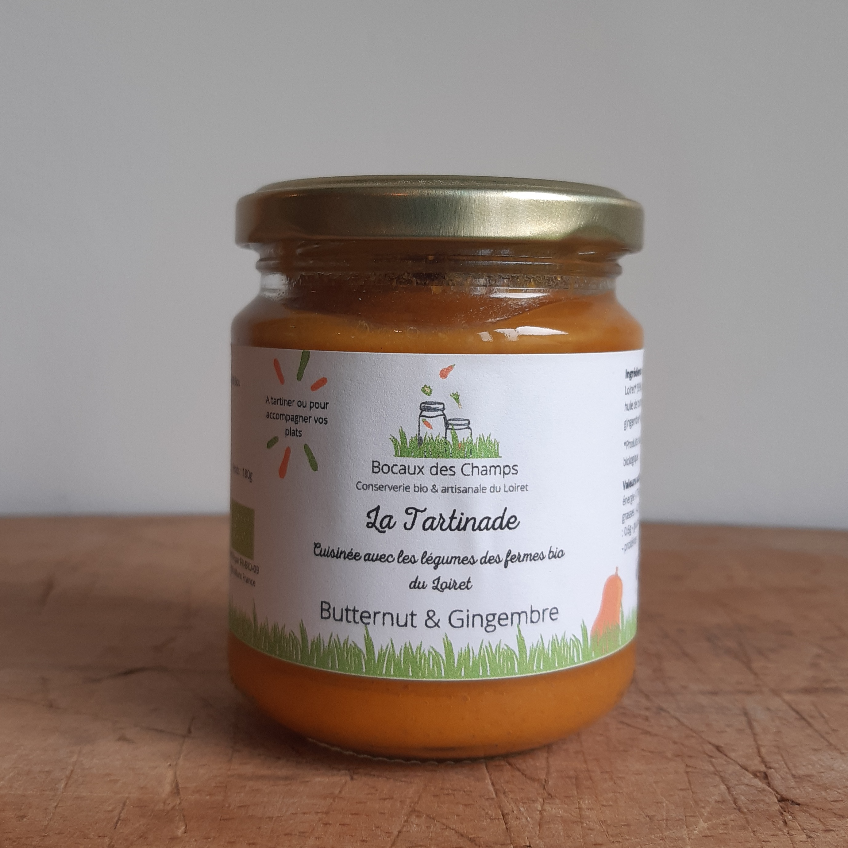 LA TARTINADE BUTTERNUT & GINGEMBRE