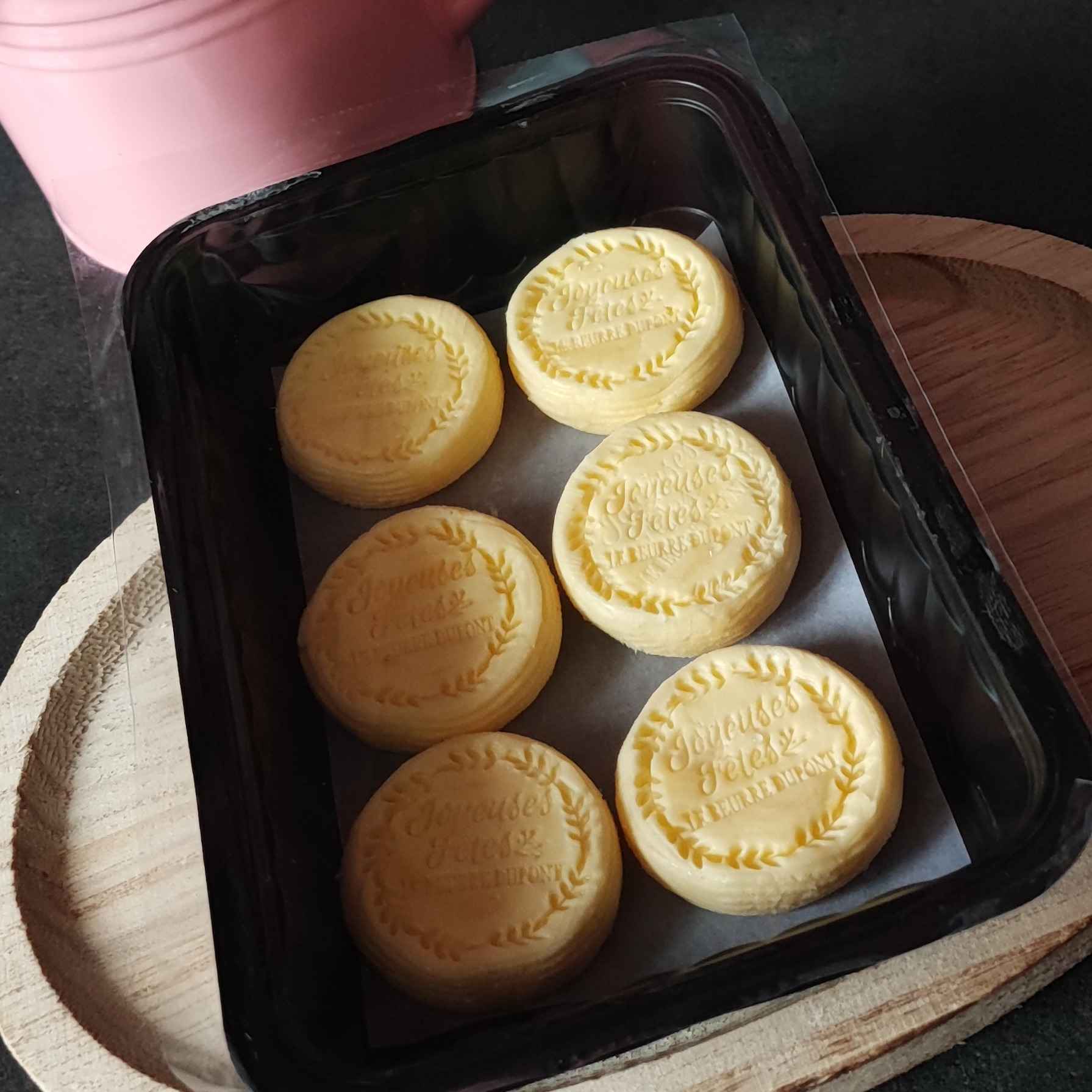 Beurre palets "Joyeuses Fêtes" (12x20g) - 0,24g