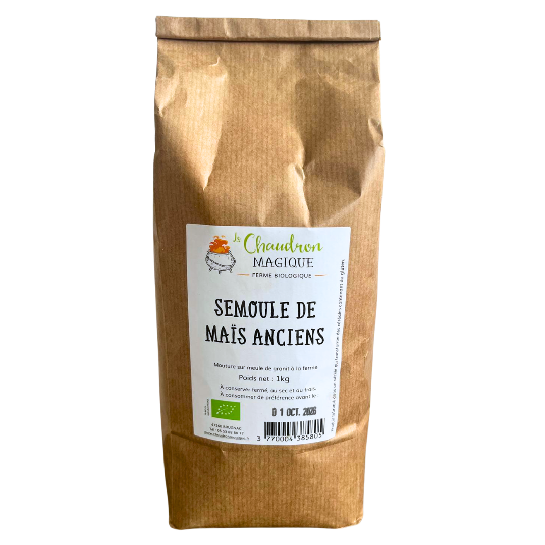 Semoule de maïs anciens - 1kg