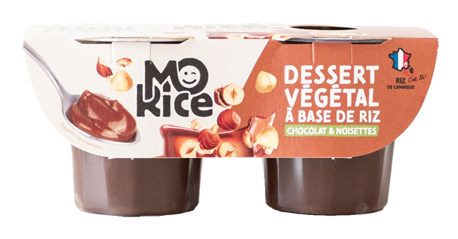 Dessert végétal au riz, Chocolat & Noisettes - 200g