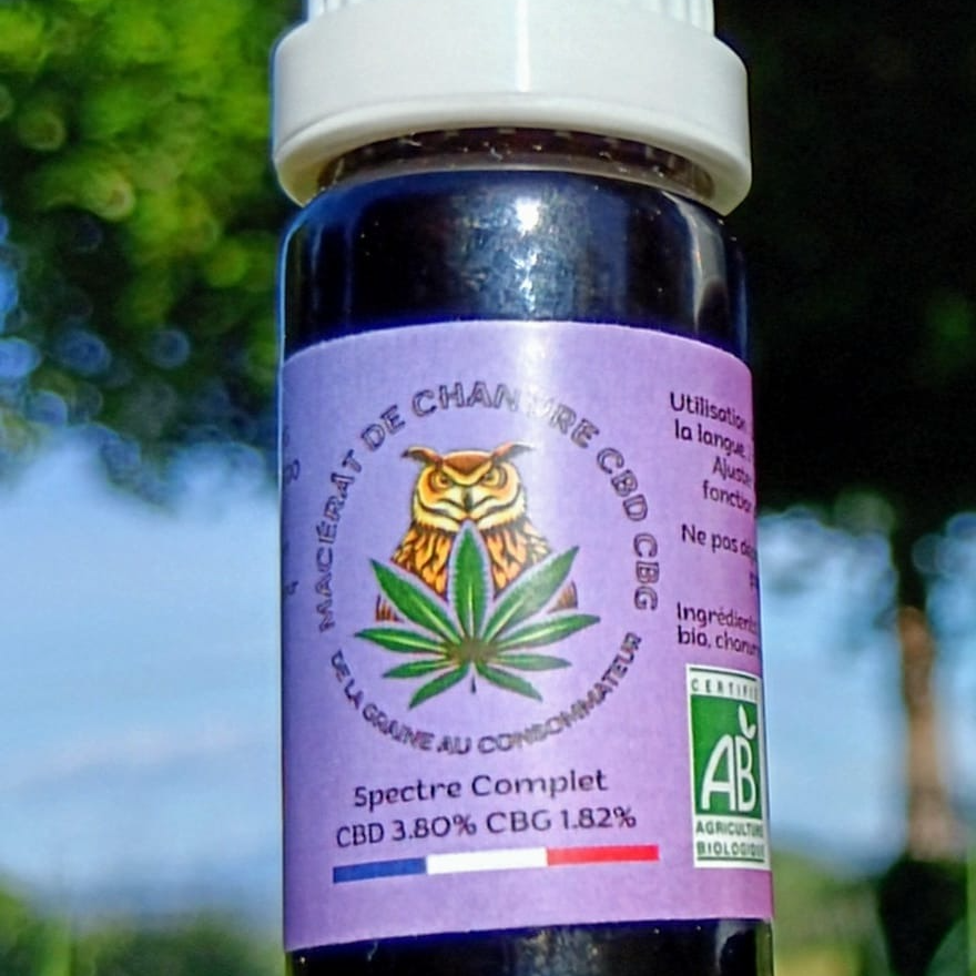 Huile CBD 3,80% + CBG 1,82% - 10ml