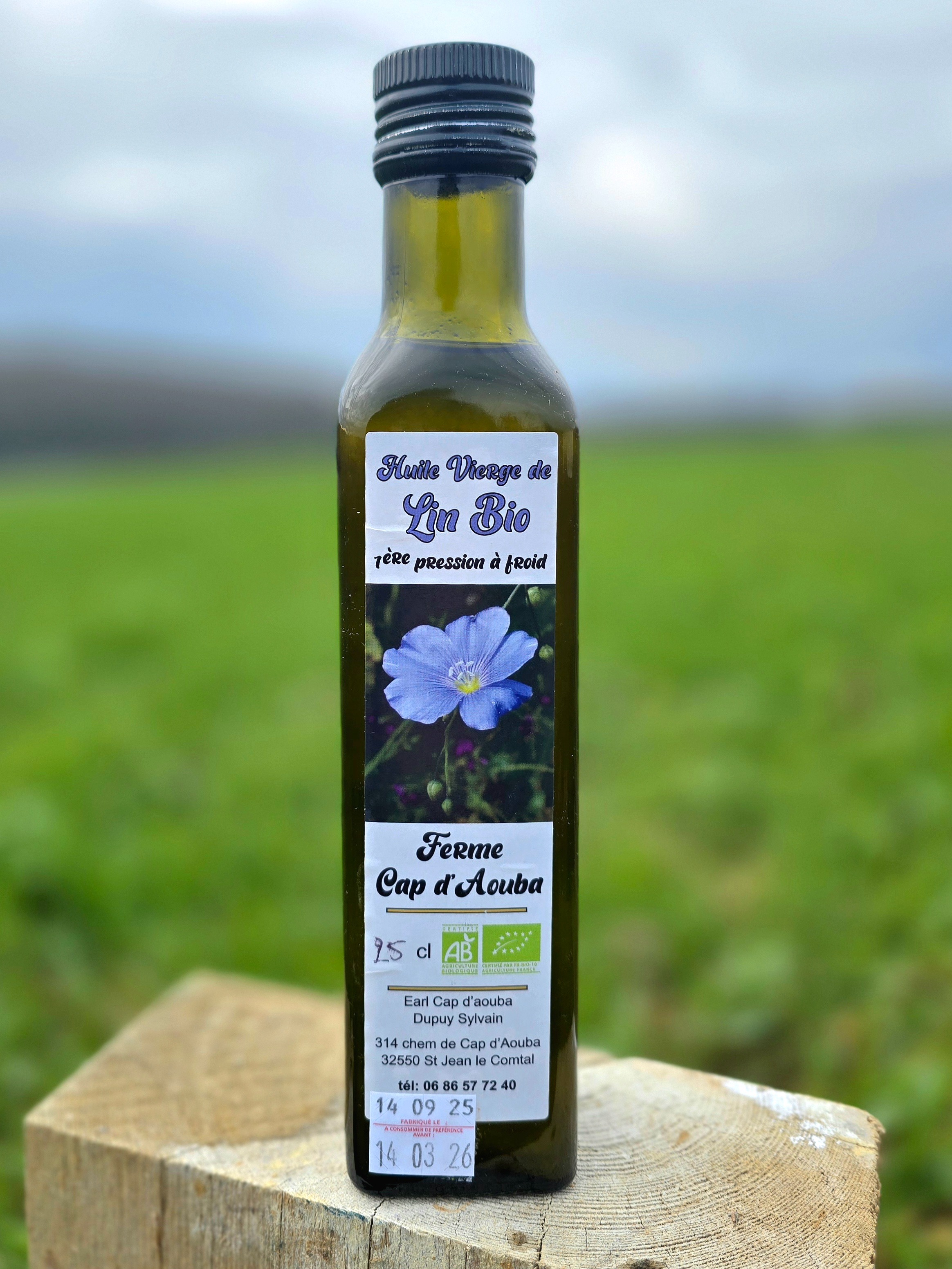 Huile de lin bio - 25cl