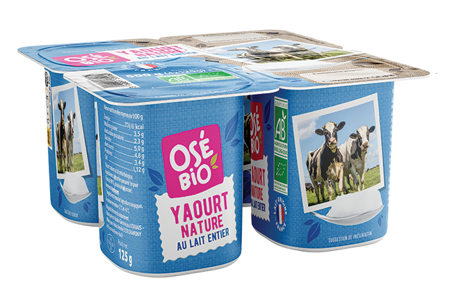Yaourt nature au lait nature - 500g