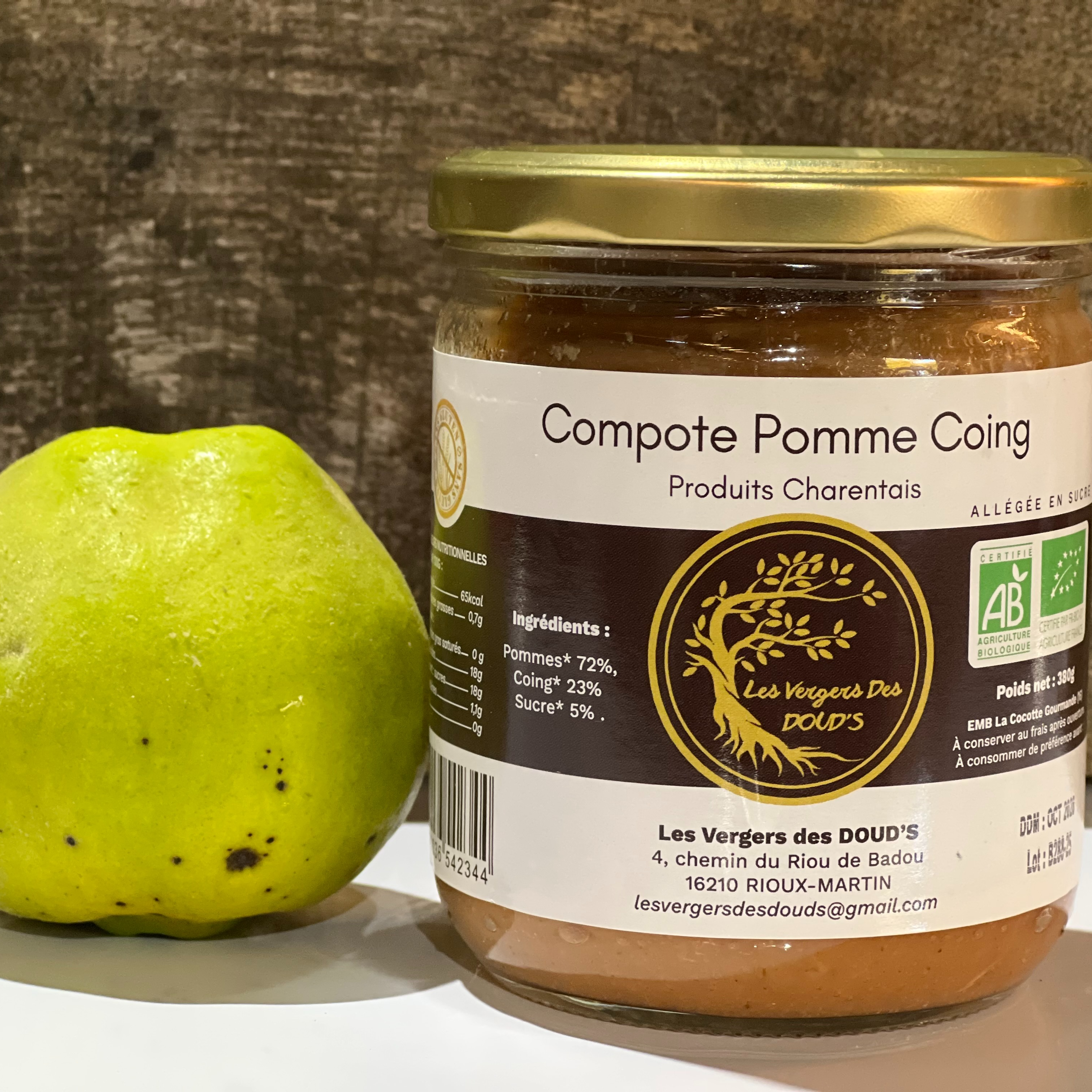 Compote Pomme Coing 380g