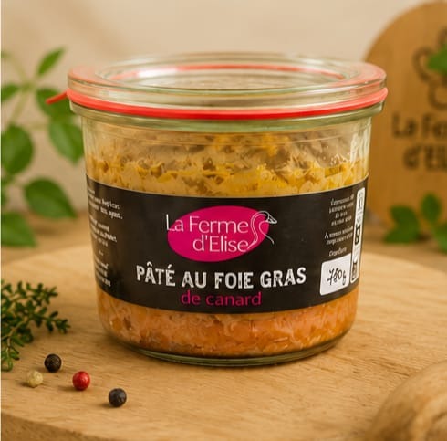 PATE AU FOIE GRAS DE CANARD - 180g