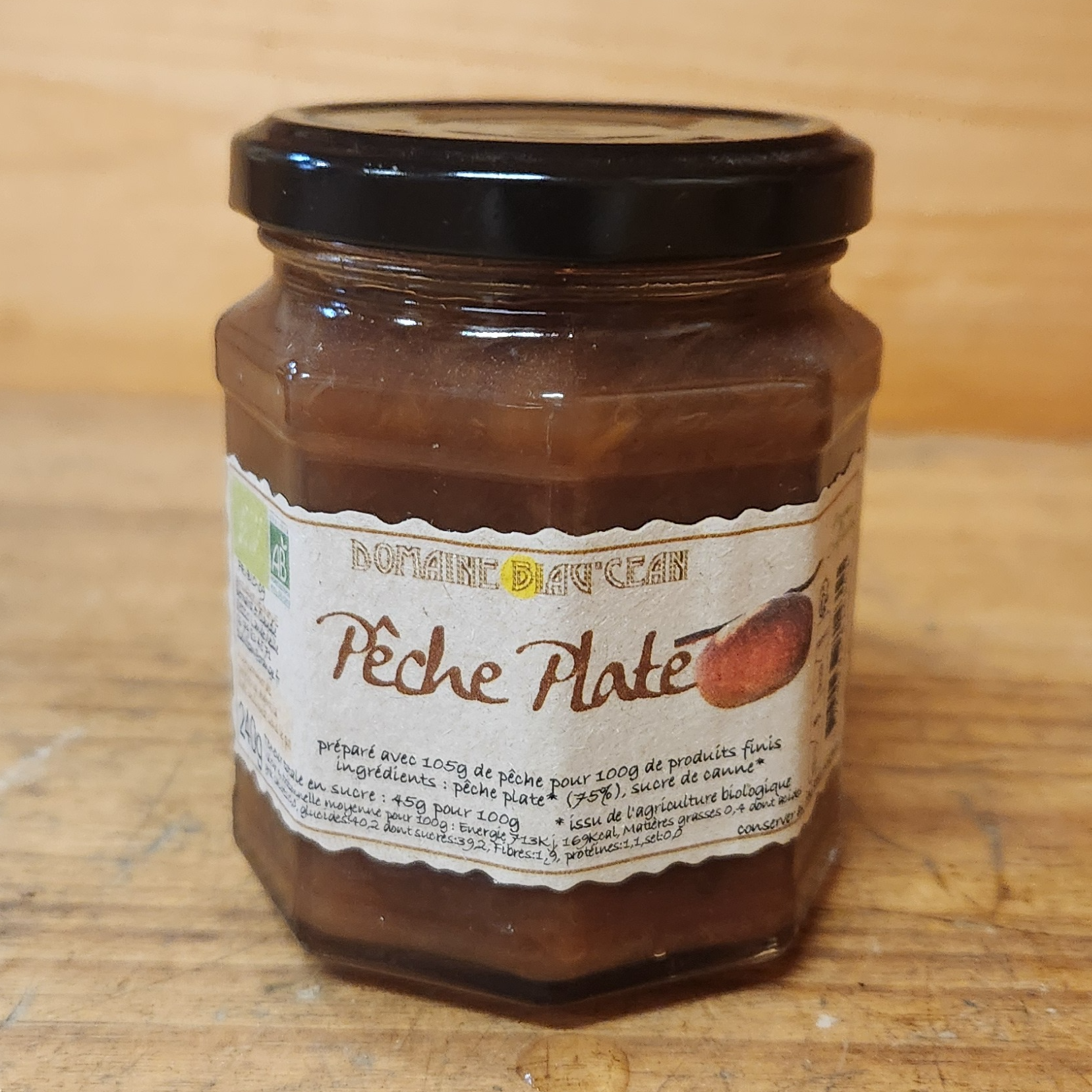 Confiture Pêche plate - 240g