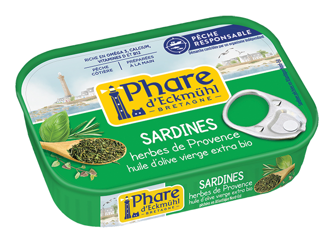 Sardines aux herbes de Provence et à l'huile d'olive - 135g