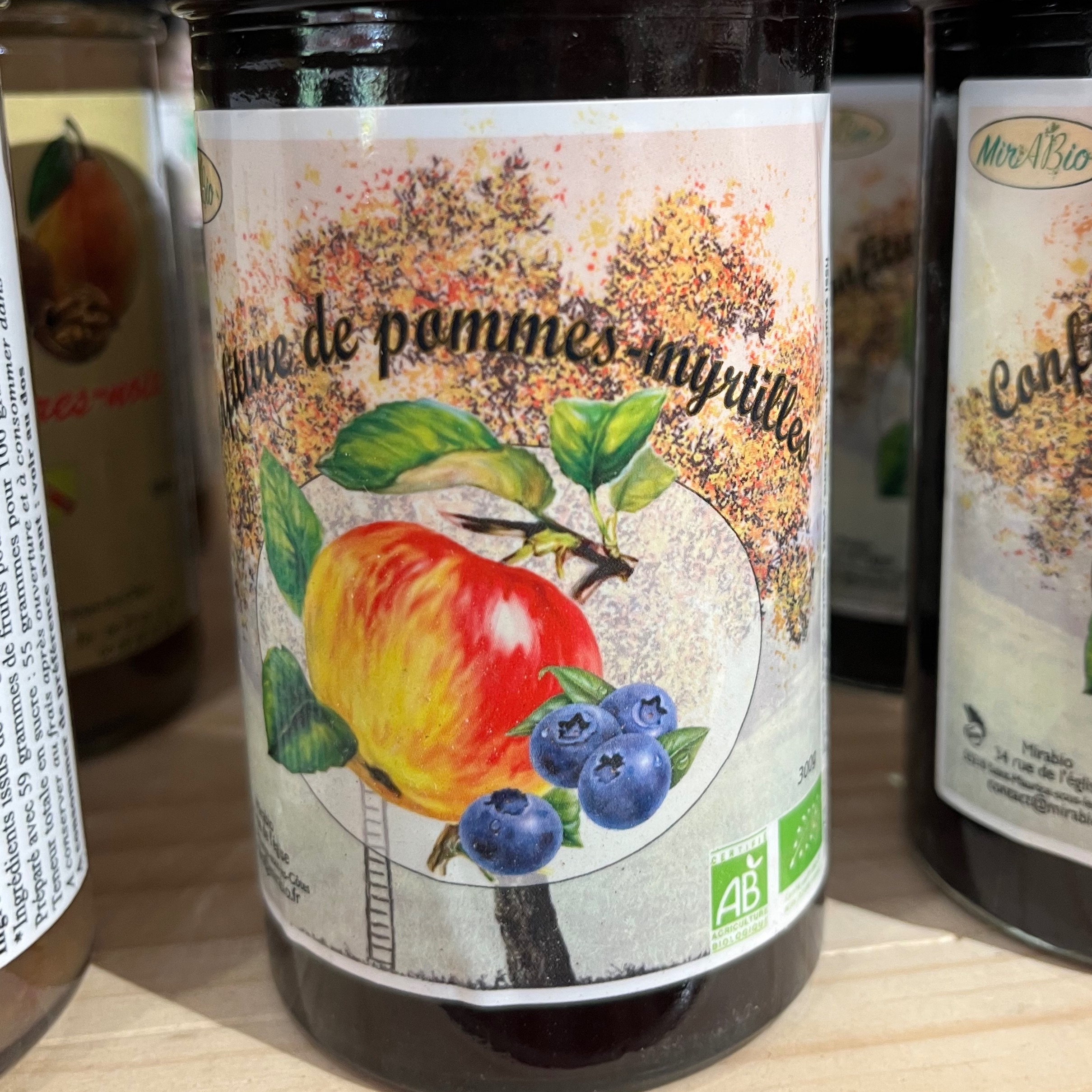 CONFITURE POMMES MYRTILLES