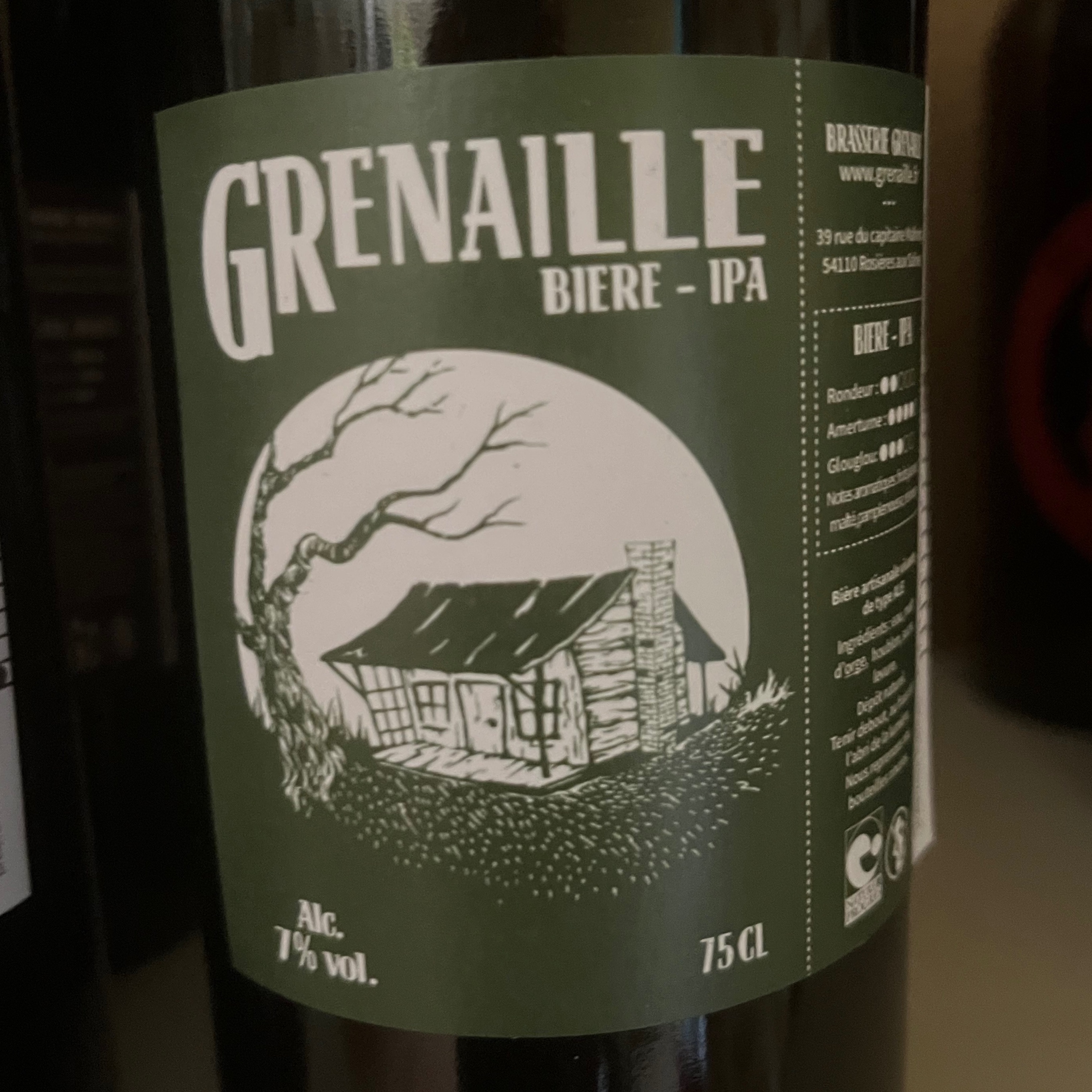 BIÈRE 75CL IPA (GRENAILLE)