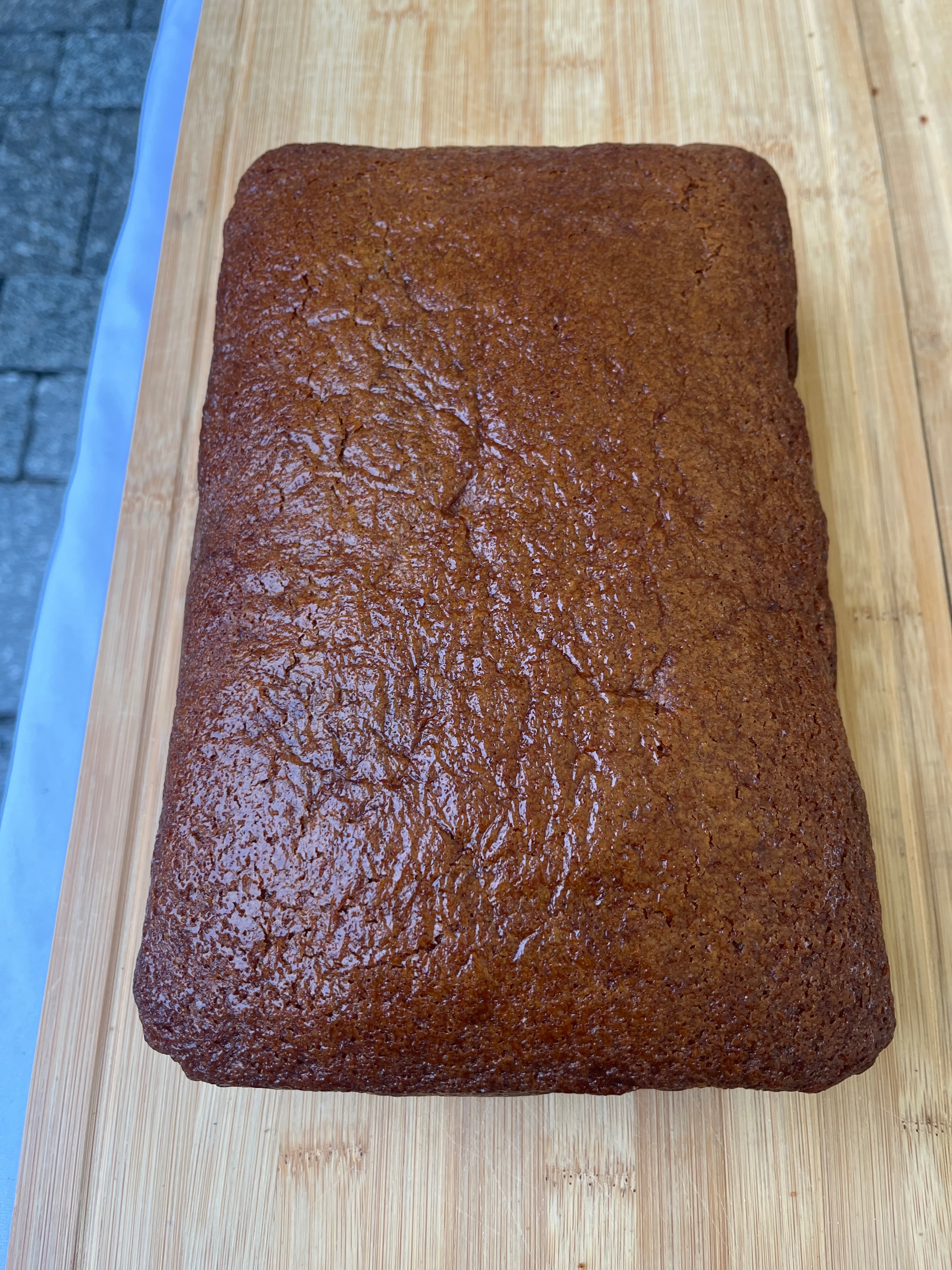 Pain d'épice à l'orange à la coupe