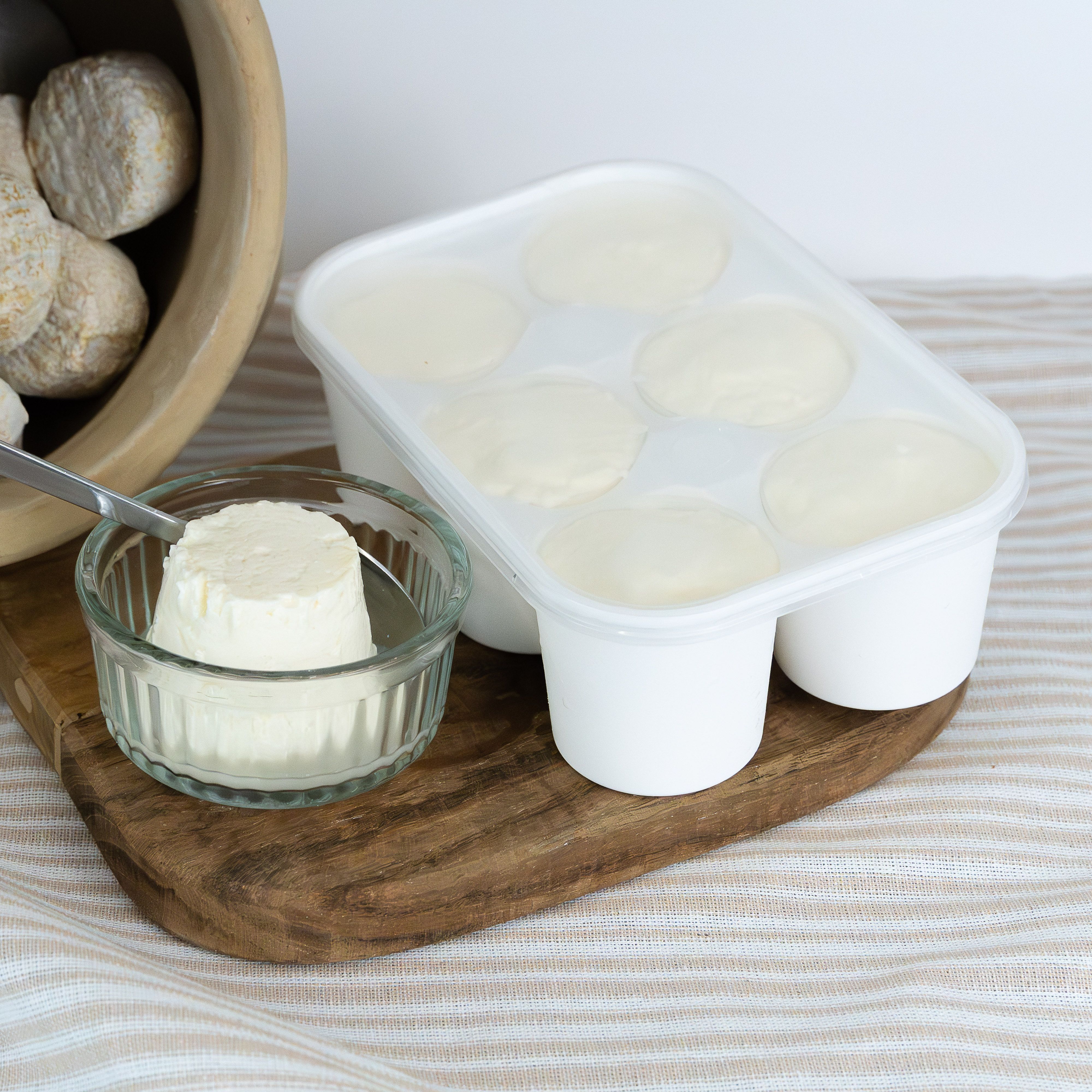 Fromages faisselle par boîte de 6 portions de 100g