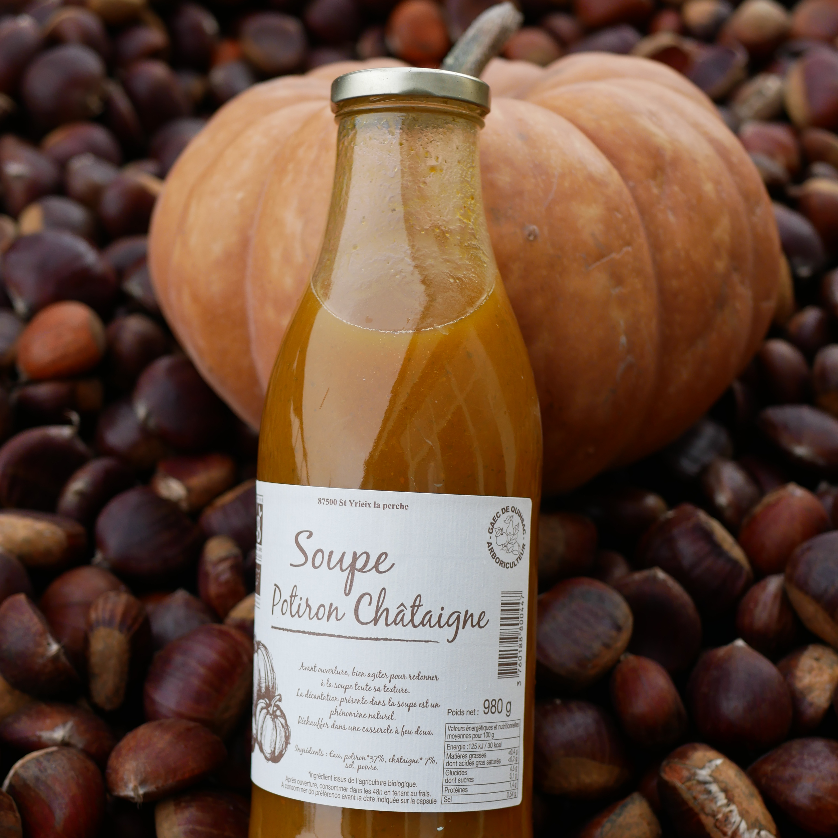 Soupe potiron chataignes