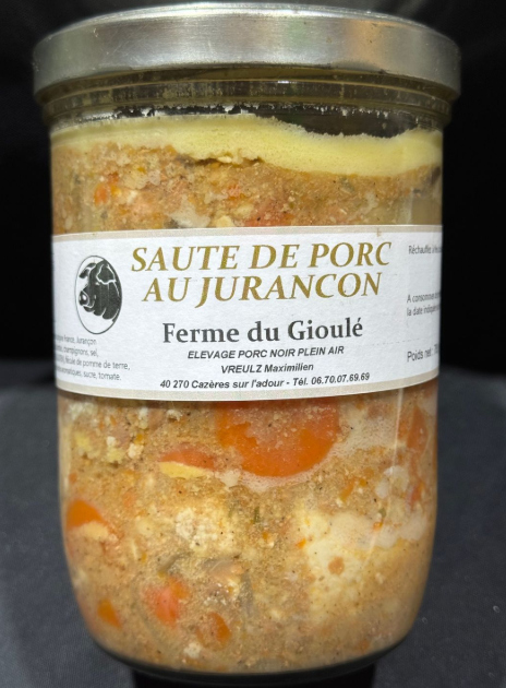 SAUTE DE PORC NOIR AU JURANCON - 765g