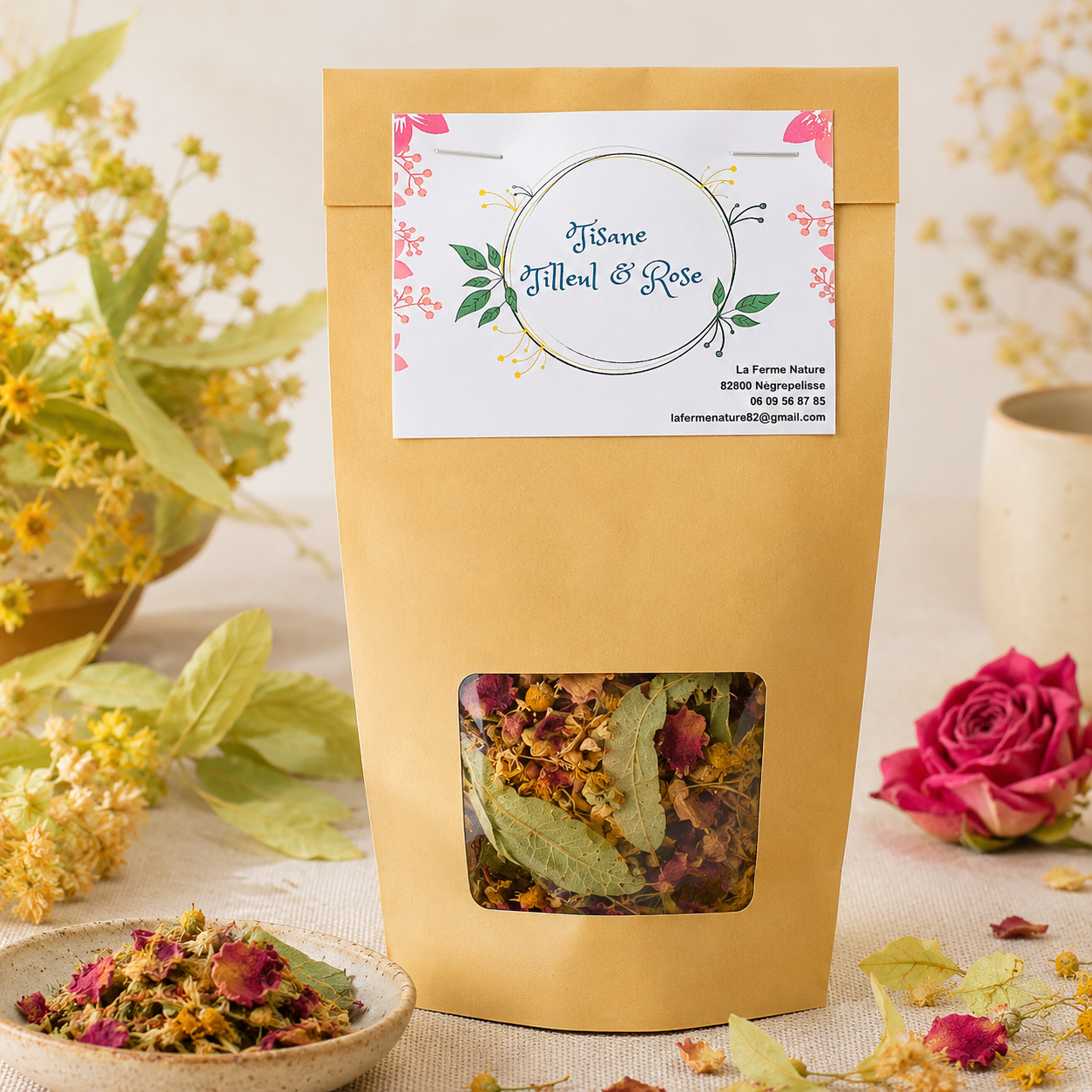 Tisane Tilleul-Rose - 20g