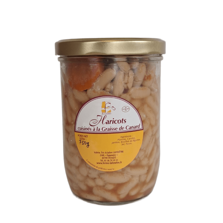Haricots cuisinés à la graisse de canard 750g