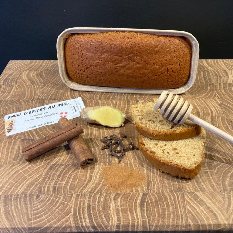 Pain d'épices maison au miel de Savoie pain de 330gr