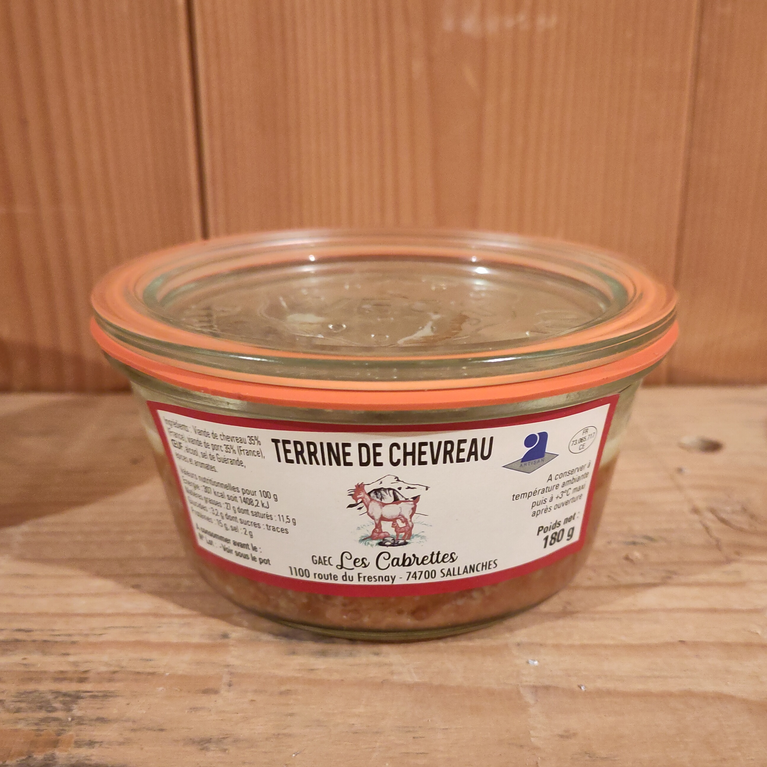 Terrine de chevreau nature - 500g