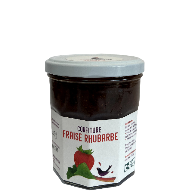 LES MERLES MOQUEURS - Confiture de Fraise Rhubarbe
