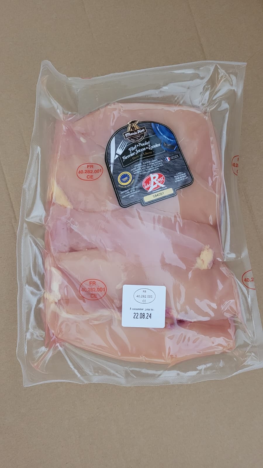 FILET (BLANC) DE POULET (Retrait 2ème semaine de septembre) - 1,7kg